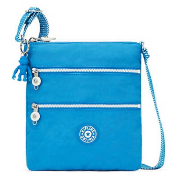 Kipling Handbags - NWT Kipling Eager Blue Keiko Mulit Zip Crossbody